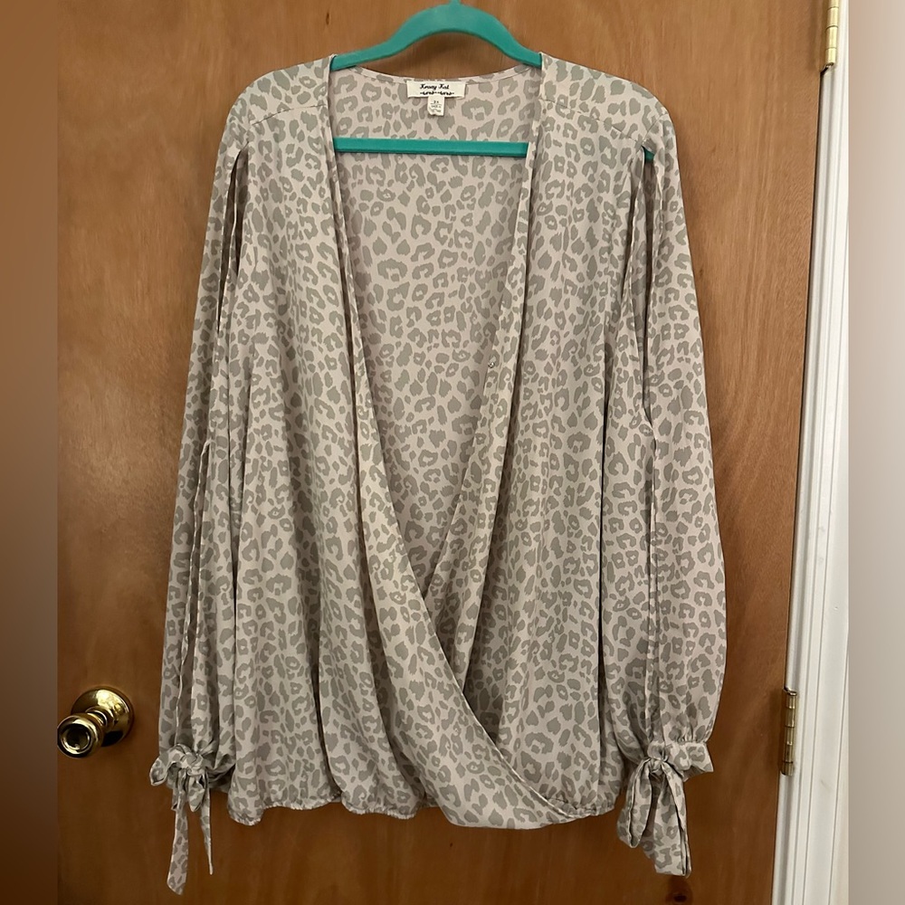 Women’s Patterned Blouse, Size 3X